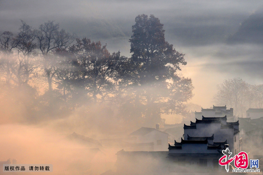 江西省婺源县大鄣山乡石城村初冬美景。中国网图片库 胡敦煌/摄 江西省婺源县大鄣山乡石城村初冬美景。中国网图片库 胡敦煌/摄